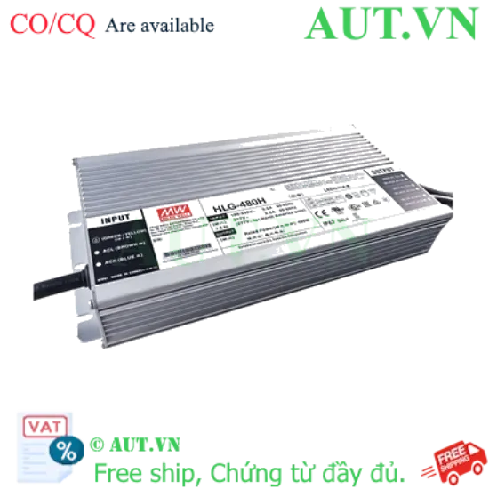 Ảnh của Nguồn đèn LED 480W ổn dòng và ổn áp MEAN WELL HLG-480H-30 