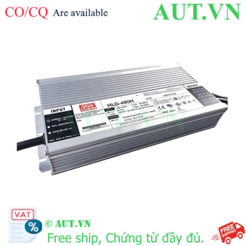 Ảnh của Nguồn đèn LED 480W ổn dòng và ổn áp MEAN WELL HLG-480H-30 