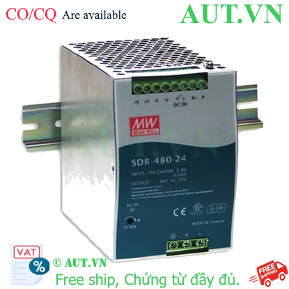 Ảnh của SDR-480-48 Bộ chuyển đổi nguồn MEAN WELL - Giá cực tốt