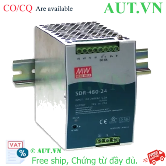 Ảnh của SDR-480-48 Bộ chuyển đổi nguồn MEAN WELL - Giá cực tốt