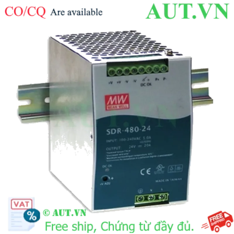 Ảnh của SDR-480-48 Bộ chuyển đổi nguồn MEAN WELL - Giá cực tốt