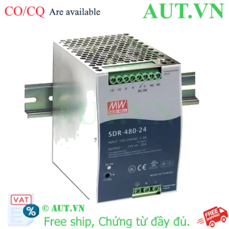 Ảnh của Bộ nguồn Meanwell SDR-480-24 (480W 24V 20A)