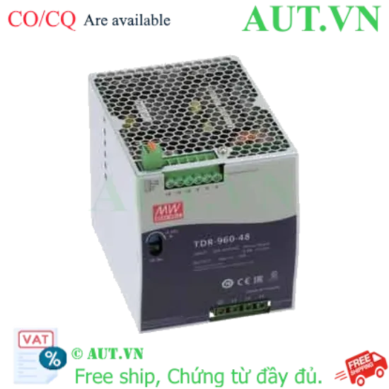 Ảnh của Bộ nguồn 3 pha 960W có chức năng PFC gắn thanh ray MEAN WELL TDR-960-48 