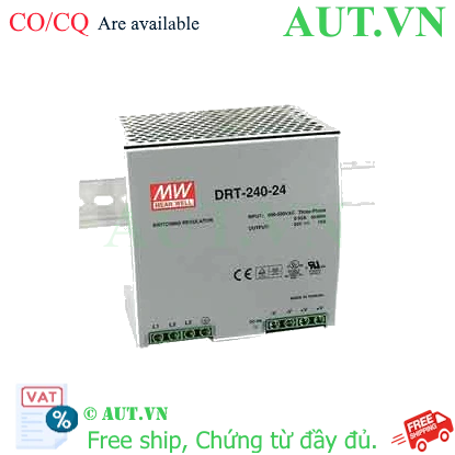Ảnh của Bộ chuyển đổi nguồn 240W DRT-240 series MEAN WELL DRT-240-24 