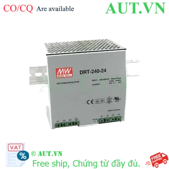 Ảnh của Bộ chuyển đổi nguồn 240W DRT-240 series MEAN WELL DRT-240-24 