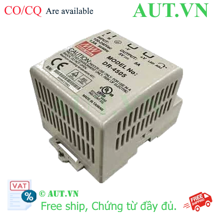 Ảnh của Bộ chuyển đổi nguồn 45W DR-45 series MEAN WELL DR-4505 
