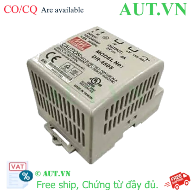 Ảnh của Bộ chuyển đổi nguồn 45W DR-45 series MEAN WELL DR-4505 