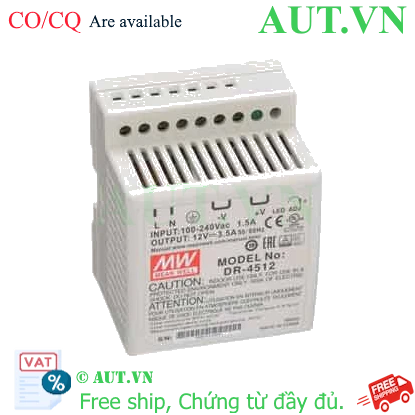 Ảnh của Bộ chuyển đổi nguồn 45W DR-45 series MEAN WELL DR-4512 