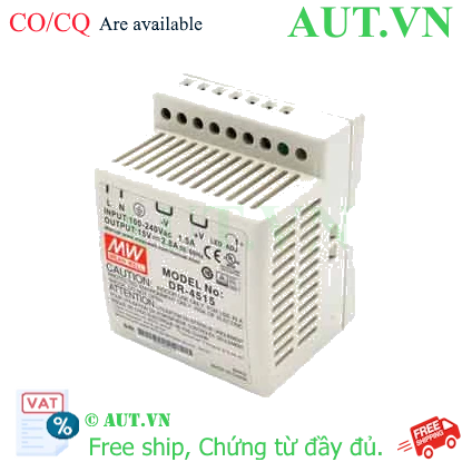 Ảnh của Bộ chuyển đổi nguồn 45W DR-45 series MEAN WELL DR-4515 