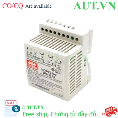 Ảnh của Bộ chuyển đổi nguồn 45W DR-45 series MEAN WELL DR-4515 