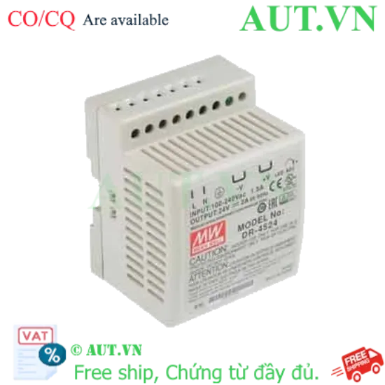 Ảnh của Bộ chuyển đổi nguồn 45W DR-45 series MEAN WELL DR-4524 