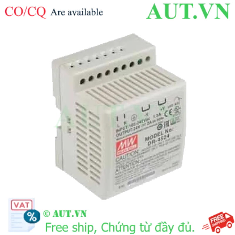 Ảnh của Bộ chuyển đổi nguồn 45W DR-45 series MEAN WELL DR-4524 