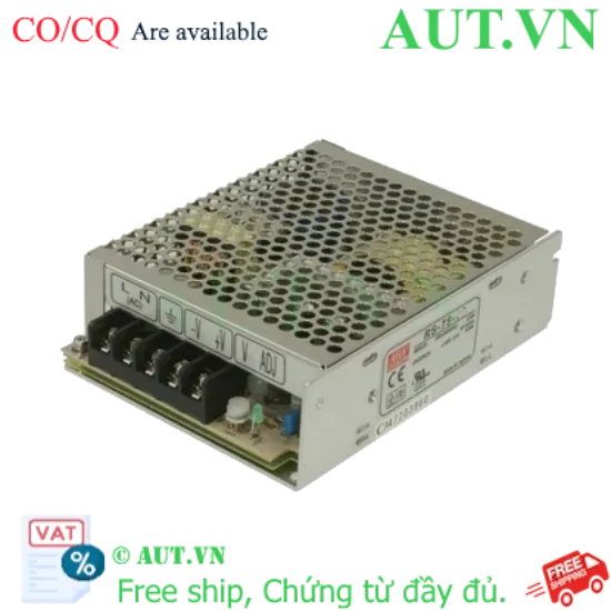 Ảnh của Bộ chuyển đổi nguồn 75W  MEAN WELL RS-75-12 