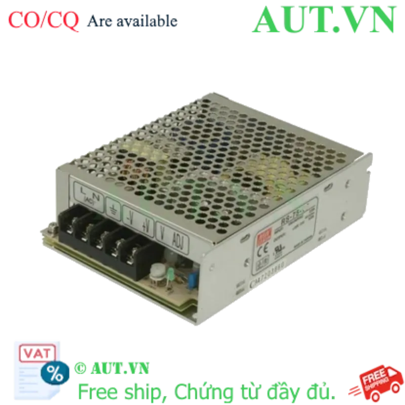 Ảnh của Bộ chuyển đổi nguồn 75W  MEAN WELL RS-75-12 