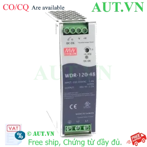 Ảnh của Bộ chuyển đổi nguồn công nghiệp 120W MEAN WELL WDR-120-48 