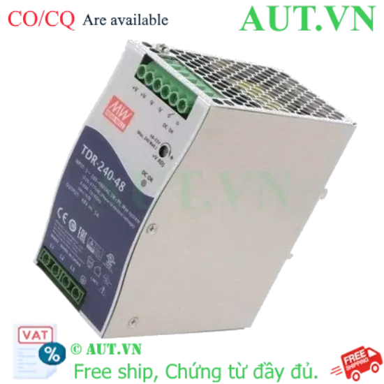 Ảnh của Bộ chuyển đổi nguồn công nghiệp 3 pha 240W MEAN WELL TDR-240-48 