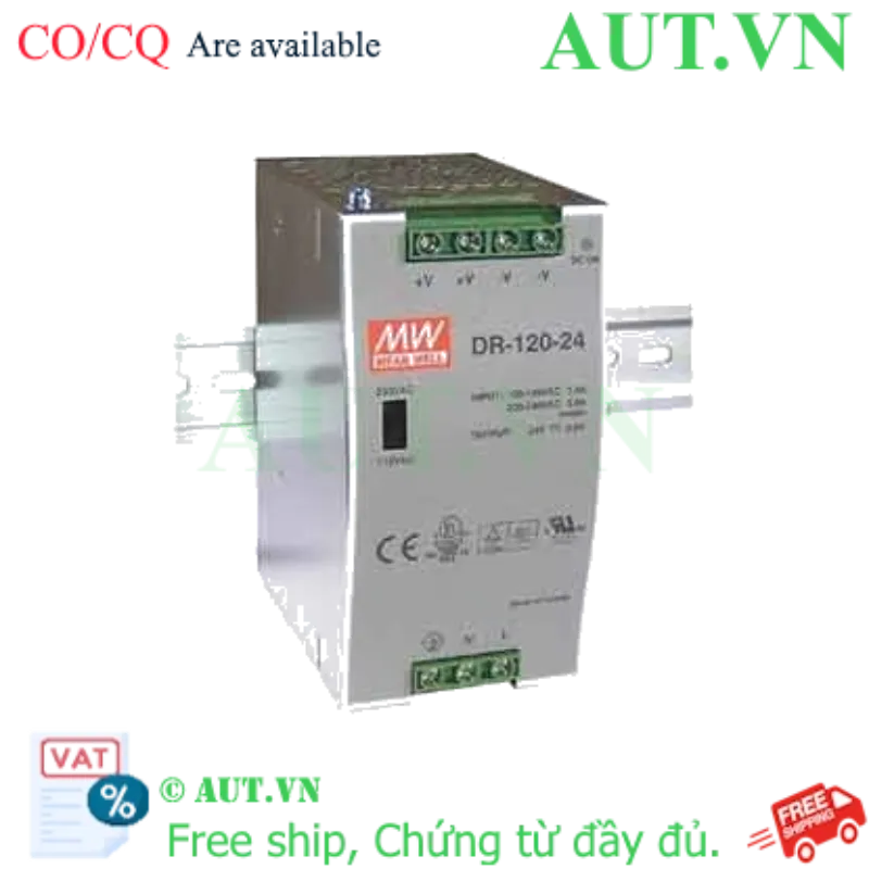 Ảnh của Bộ chuyển đổi nguồn MEAN WELL DR-120-12 