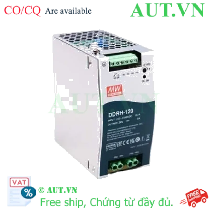 Ảnh của Bộ đổi nguồn DC-DC 120W 250-1500VDC MEAN WELL DDRH-120-24 