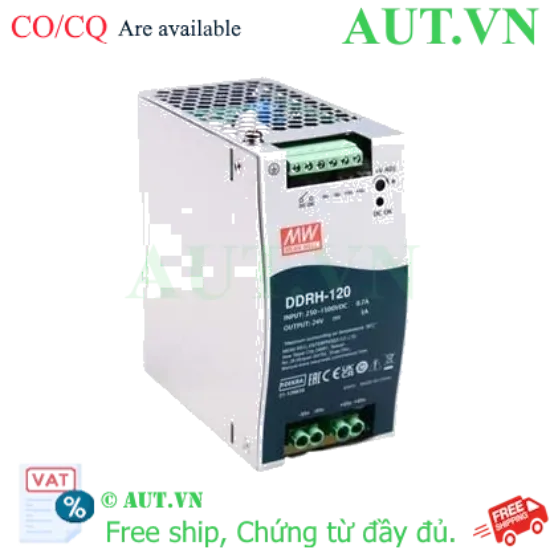 Ảnh của Bộ đổi nguồn DC-DC 120W 250-1500VDC MEAN WELL DDRH-120-32 