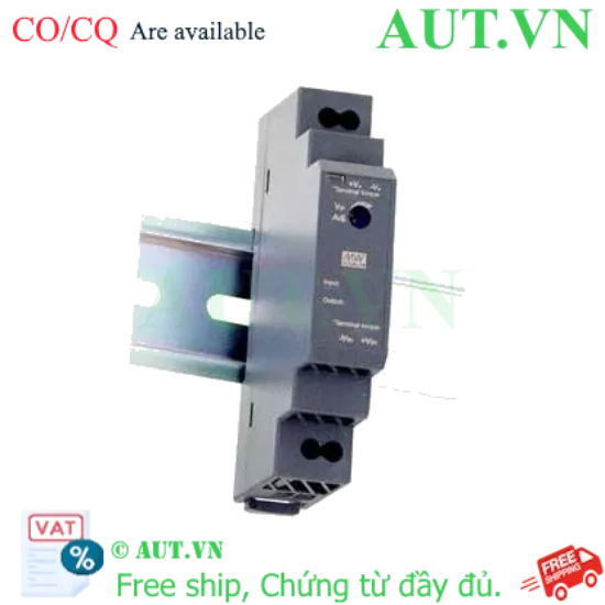 Ảnh của Bộ đổi nguồn DC-DC 15W gắn ray MEAN WELL DDR-15G-24 