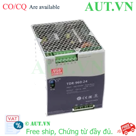 Ảnh của Bộ nguồn 3 pha 960W có chức năng PFC gắn thanh ray MEAN WELL TDR-960-24 