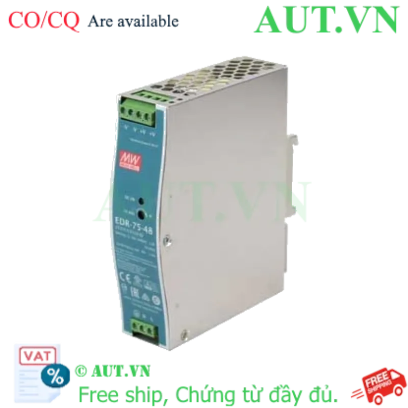 Ảnh của Bộ nguồn 75W kinh tế MEAN WELL EDR-75-48 