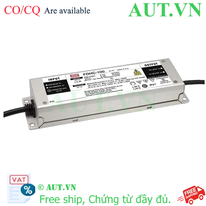 Ảnh của Bộ nguồn LED Meanwell FDHC-100H (100W 30-54V 1850-3000mA)