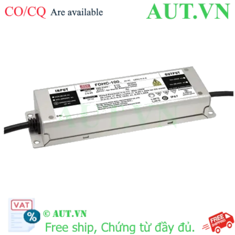 Ảnh của Bộ nguồn LED Meanwell FDHC-100L (100W 96-142V 700-1050mA)