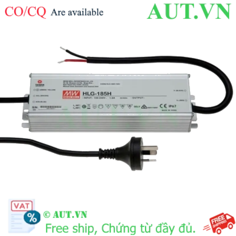Ảnh của Bộ nguồn LED Meanwell HLG-185H-C700 (185W 286V 700mA)