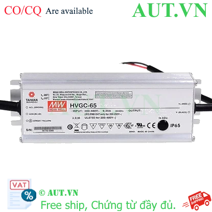 Ảnh của Bộ nguồn LED Meanwell HVGC-65-1050B (65W 6-62V 1050mA)