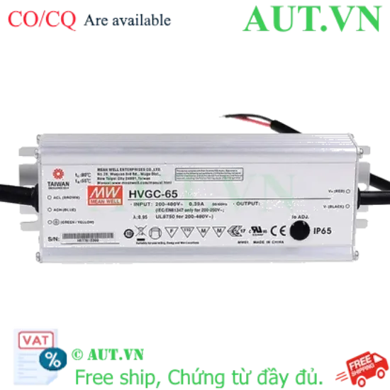 Ảnh của Bộ nguồn LED Meanwell HVGC-65-700B (65W 9-93V 700mA)
