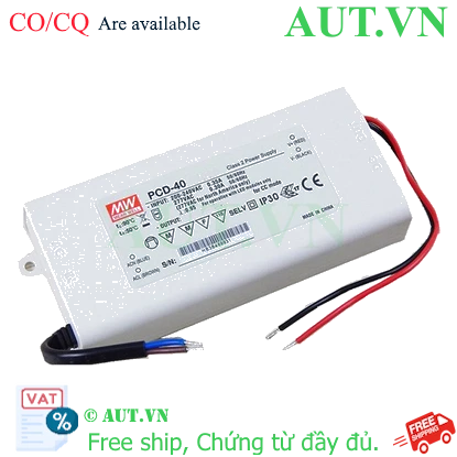 Ảnh của Bộ nguồn LED Meanwell PCD-40-1750B (40W 13-23V 1750mA)