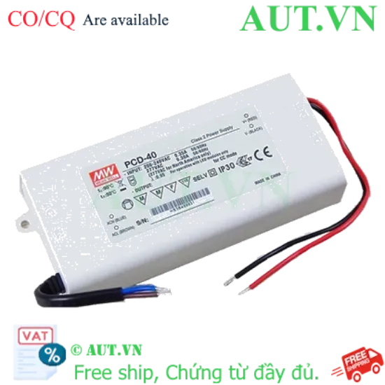 Ảnh của Bộ nguồn LED Meanwell PCD-40-700B (40W 34-57V 700mA)