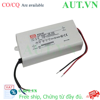 Ảnh của Bộ nguồn LED Meanwell PCD-60-500B (60W 70-108V 500mA)