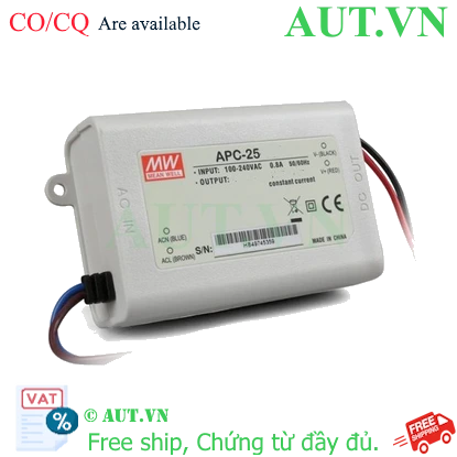 Ảnh của Bộ nguồn LED Meanwell PLD-25-1050 (25W 16-24V 1050mA)