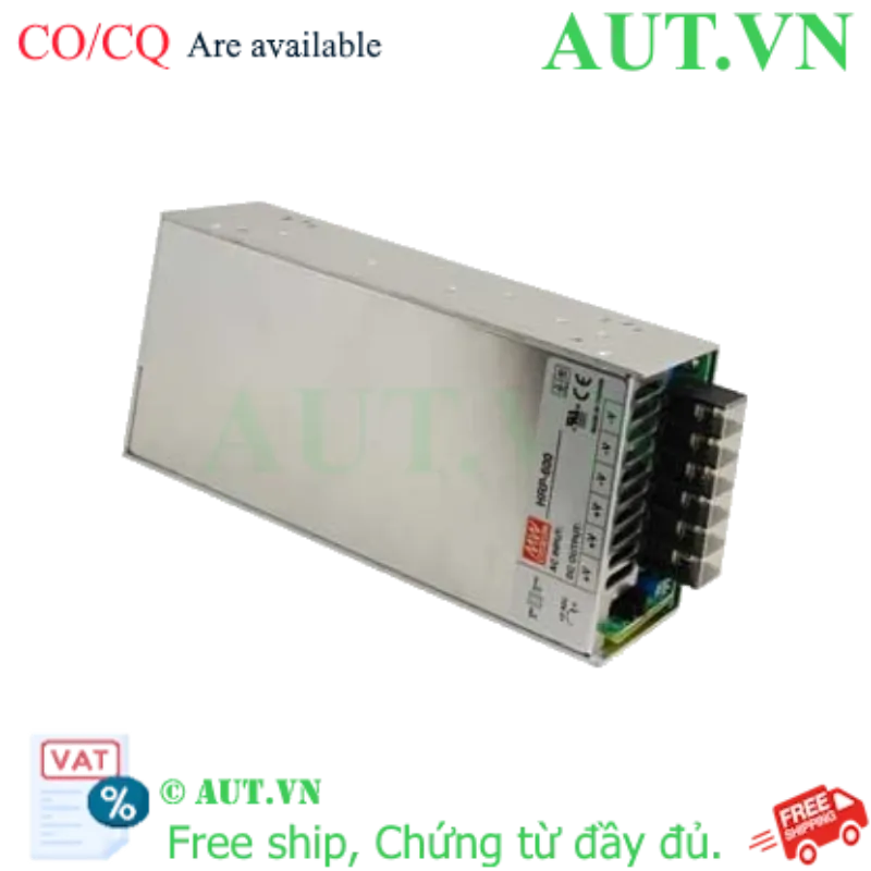 Ảnh của Bộ nguồn tổ ong 600W 1 ngõ ra chức năng PFC MEAN WELL HRP-600-12 