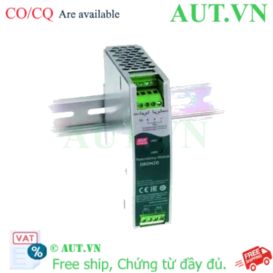 Ảnh của Bộ nguồn xung gắn ray 20A dự phòng MEAN WELL DRDN20-12 