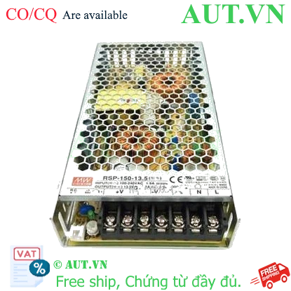 Ảnh của Nguồn 150W đơn đầu ra với chức năng PFC MEAN WELL RSP-150-13.5 