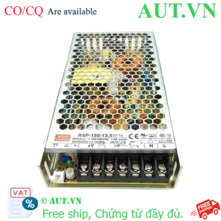 Ảnh của Nguồn 150W đơn đầu ra với chức năng PFC MEAN WELL RSP-150-13.5 