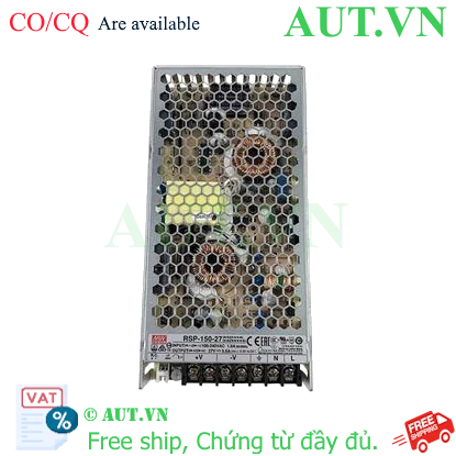 Ảnh của Nguồn 150W đơn đầu ra với chức năng PFC MEAN WELL RSP-150-27 