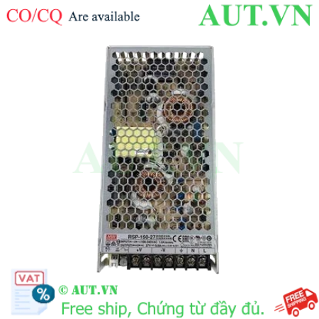 Ảnh của Nguồn 150W đơn đầu ra với chức năng PFC MEAN WELL RSP-150-27 