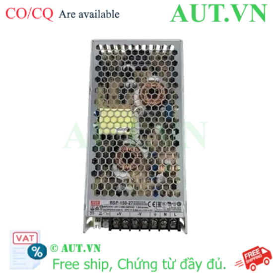 Ảnh của Nguồn 150W đơn đầu ra với chức năng PFC MEAN WELL RSP-150-27 