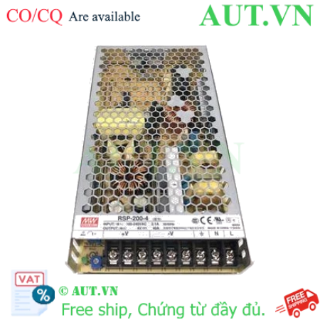 Ảnh của Nguồn 200W đơn đầu ra chức năng hiệu chỉnh hệ số công suất MEAN WELL RSP-200-4 