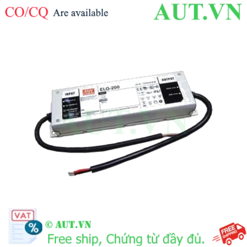 Ảnh của Nguồn đèn LED 144-200W ổn áp ổn dòng MEAN WELL ELG-200-12Dx-BY 