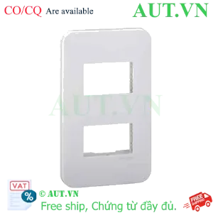 Ảnh của Mặt Cho 2 Thiết Bị Size S Schneider FG1052_WE - Dòng S-Flexi, Nhựa ABS Chống Cháy