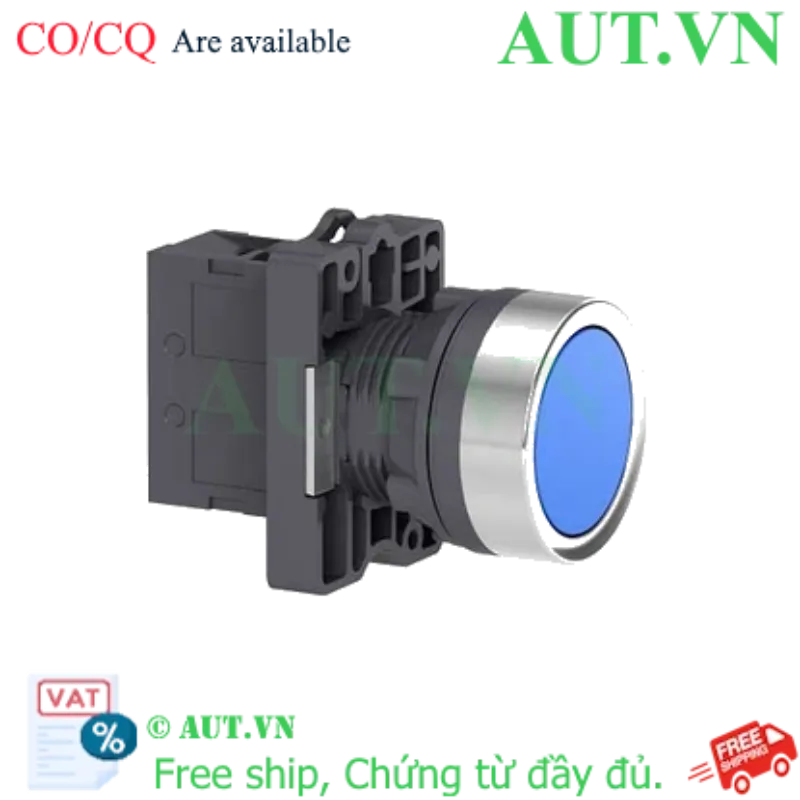 Ảnh của Nút Nhấn Nhả Schneider XA2EA61 22mm - 1NO, Màu Xanh, Thiết Kế Flush Chống Nhấn Nhầm