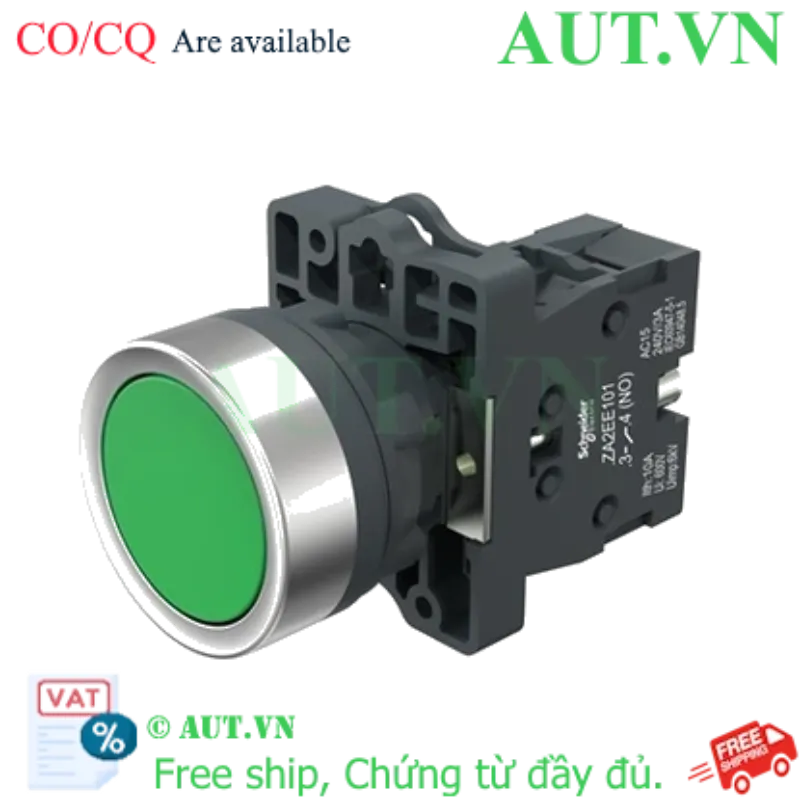 Ảnh của Nút Nhấn Nhả Schneider XA2EA31 22mm - 1NO Xanh Lá, Chuẩn Công Nghiệp, Chính Hãng AUT VN