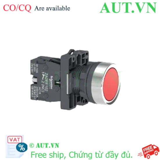 Ảnh của Nút Nhấn Nhả Schneider XA2EA42 22mm | 1NC, Màu Đỏ, Đầu Bằng Chính Hãng AUT VN