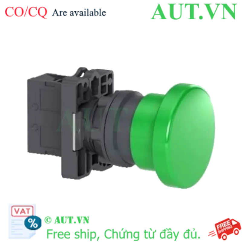 Ảnh của Nút Nhấn Nhả Schneider XA2EC31 22mm | Đầu Nấm, 1NO, Màu Xanh Lá