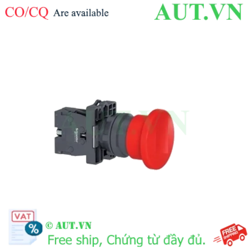 Ảnh của Nút Nhấn Nhả Đầu Nấm Schneider XA2EC42 22mm - 1NC, Màu Đỏ, Chống Va Đập Cao